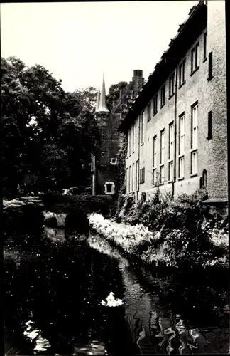 Ak Gemert Bakel Nordbrabant Niederlande, Paters van de H. Geest Kasteel, Nieuwbouw met Donjon