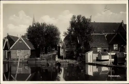 Ak Volendam Nordholland Niederlande, Teilansicht