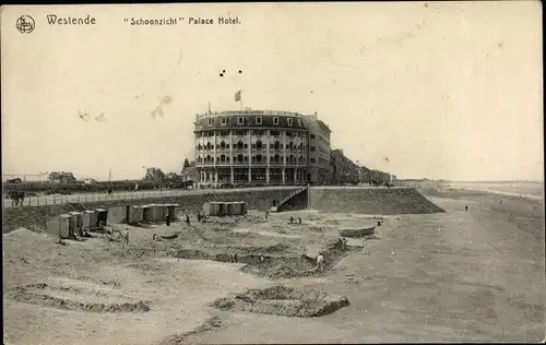 Ak Westende Westflandern, Schoonzicht Palace Hotel