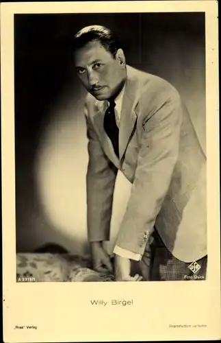 Ak Schauspieler Willy Birgel, Portrait, Ross Verlag Nr. A 2313/1