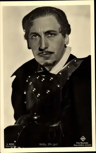 Ak Schauspieler Willy Birgel, Portrait, Ross Verlag Nr. A 2675/2