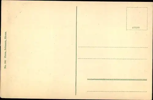 Ak Rhens am Rhein, Turmruine, Gasthaus Königstuhl, Uferpromenade