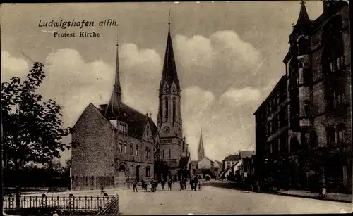 Ak Ludwigshafen am Rhein, Protest. Kirche