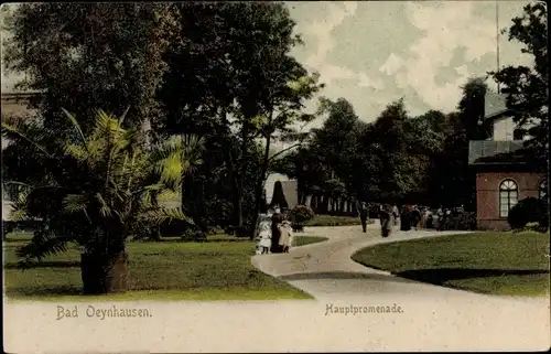 Ak Bad Oeynhausen in Westfalen, Hauptpromenade