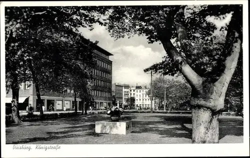 Ak Duisburg im Ruhrgebiet, Königstraße