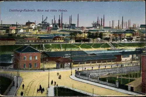 Ak Duisburg im Ruhrgebiet, Blick auf Hütte Phönix