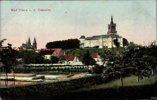 Ak Bad Cleve Kleve am Niederrhein, v. d. Ostseite