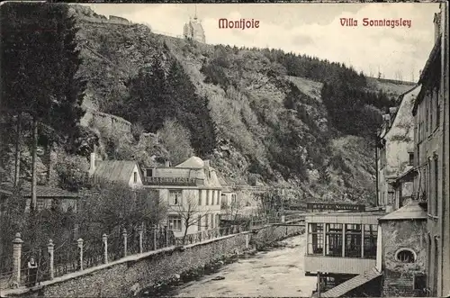 Ak Monschau Montjoie in der Eifel, Villa Sonntagsley