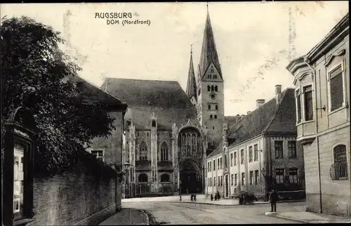 Ak Augsburg in Schwaben, Dom (Nordfront)