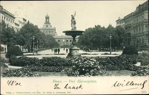 Ak Bonn am Rhein, Kaiserplatz