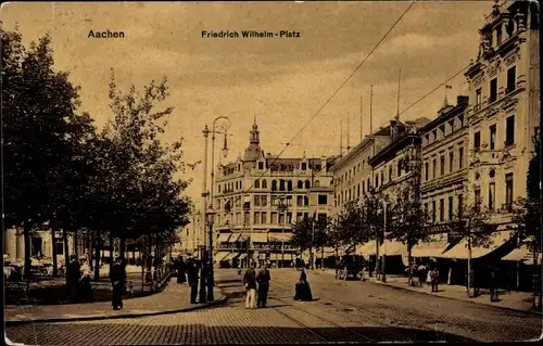 Ak Aachen in Nordrhein Westfalen, Friedrich-Wilhelm-Platz