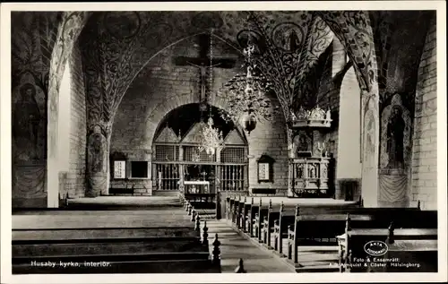 Ak Husaby Schweden, Kyrka, Interiör