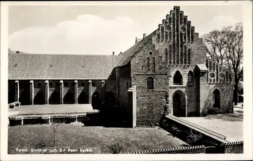 Ak Ystad Schweden, Klostret och St Petri kyrka