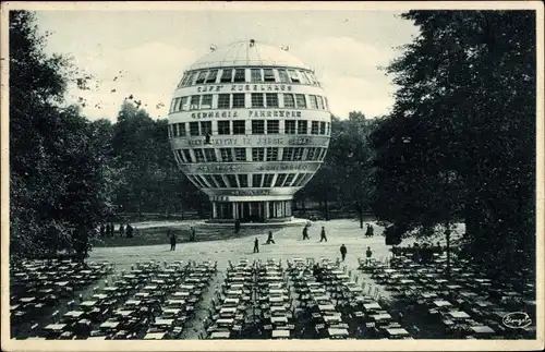 Ak Dresden, Das Kugelhaus vom Konzertgarten aus gesehen, Jahresschau Deutscher Arbeit