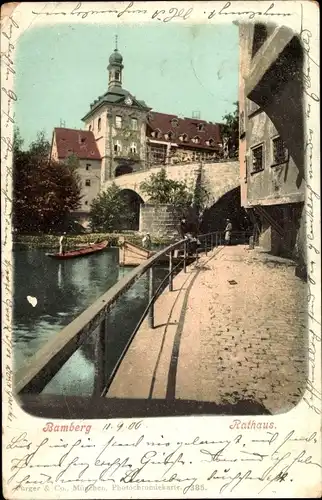 Ak Bamberg in Oberfranken, Rathaus