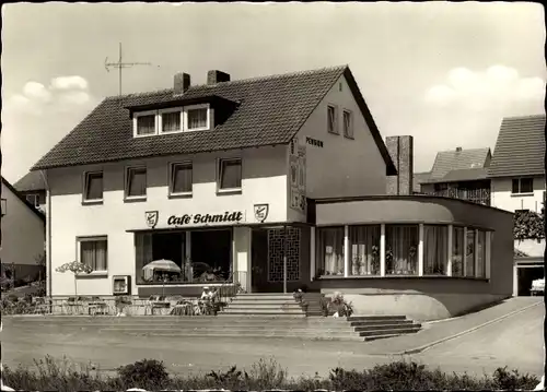 Ak Naumburg in Hessen, Pension Cafe Schmidt