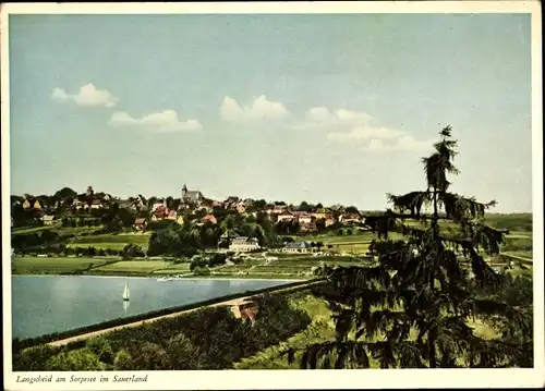 Ak Langscheid am Sorpesee Sundern im Sauerland, Panorama