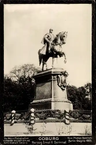 Ak Coburg in Oberfranken, Herzog Ernst II. Denkmal