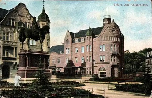 Ak Erfurt in Thüringen, Am Kaiserplatz