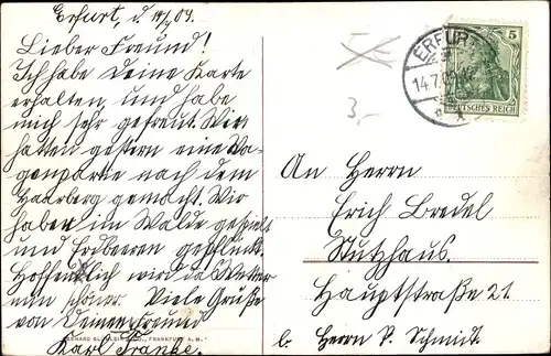 Ak Erfurt in Thüringen, Am Kaiserplatz