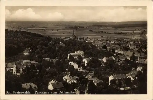 Ak Bad Freienwalde an der Oder, Panorama vom Denkmalberg