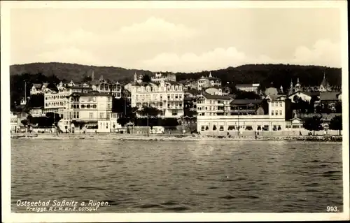 Ak Sassnitz auf Rügen, Hotels und Strand