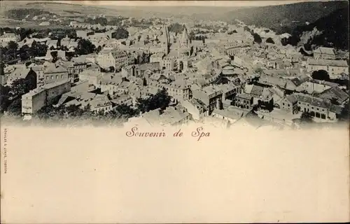 Ak Spa Wallonien Lüttich, Ortsansicht