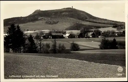 Ak Lückendorf Oybin Oberlausitz, Panorama mit dem Hochwald