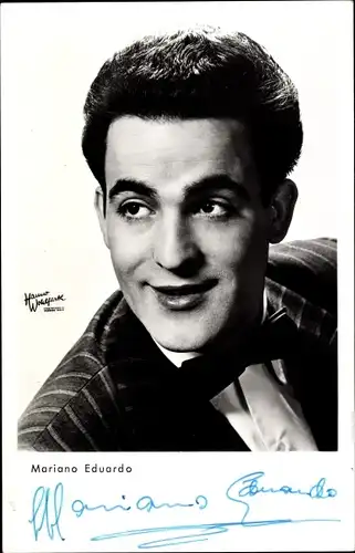 Ak Schauspieler Mariano Eduardo, Portrait, Autogramm