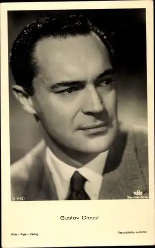 Ak Schauspieler Gustav Diessl, Portrait, Anzug, Film Foto Verlag A 3433/1