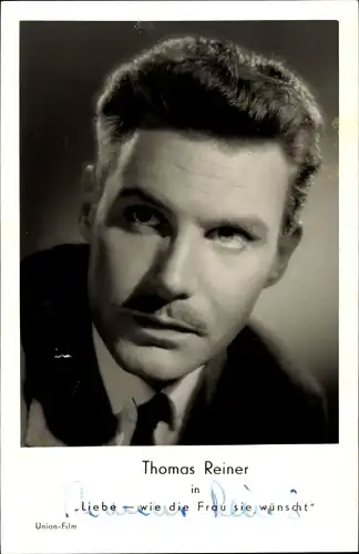 Ak Schauspieler Thomas Reiner, Portrait, Autogramm