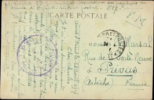 Ak Campagne d'Orient 1914 à 1916, Jeune Femme Serbe