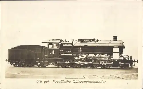 Ak Deutsche Eisenbahn, Preußische Güterzuglokomotive, Dampflok