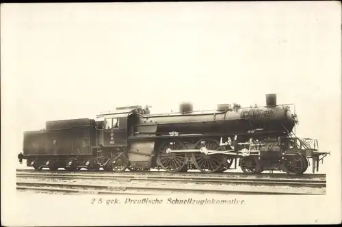 Ak Deutsche Eisenbahn, Dampflokomotive, 2/5 gek. Preuß. Schnellzuglok, 547