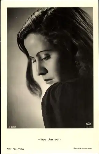 Ak Schauspielerin Hilde Jansen, Portrait