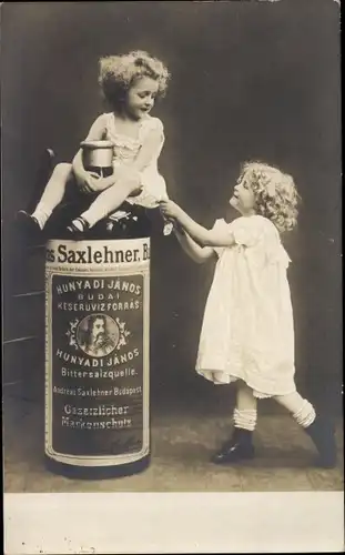 Ak Andreas Saxlehner, Hunyadi Janos, Bittersalzquelle, Ungarische Medizin, Kinder