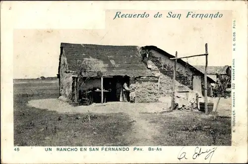 Ak San Fernando Argentinien, Un Rancho
