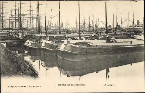 Ak Anvers Antwerpen Flandern, Bassin de la Campine