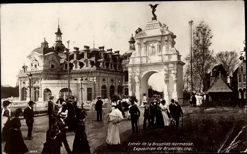 Ak Bruxelles Brüssel, Exposition 1910, Entree