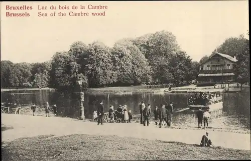 Ak Bruxelles Brüssel, Lac du bois de la Cambre