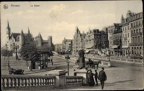 Ak Anvers Antwerpen Flandern, Le Steen