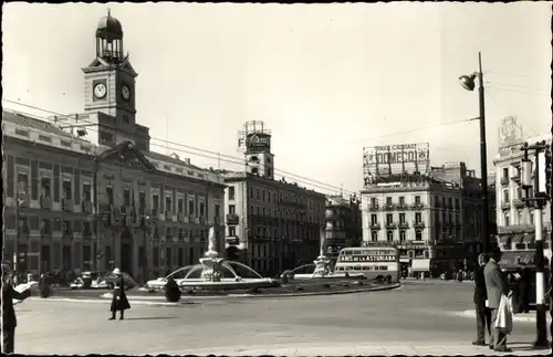 Ak Madrid Spanien, Puerta del Sol