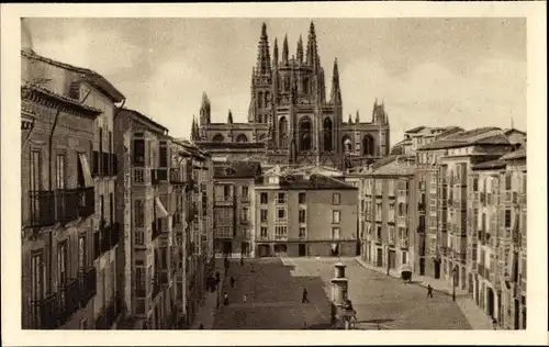 Ak Burgos Kastilien und León, Plaza del Huerto de Rey o Flora