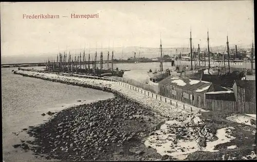 Ak Frederikshavn Dänemark, Havneparti