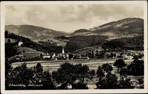 Ak Schwanberg Steiermark, Gesamtansicht