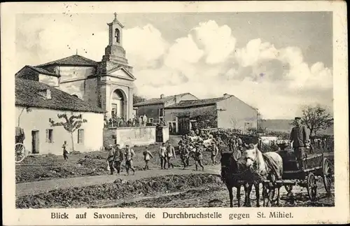 Ak Savonnières Meuse, Ort, Durchbruchstelle gegen St, Mihiel