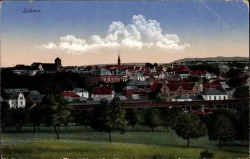 Ak Saverne Zabern Elsass Bas Rhin, Gesamtansicht