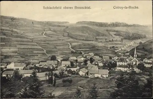 Ak Colroy la Roche Bas Rhin, Schlachtfeld oberes Breuschtal