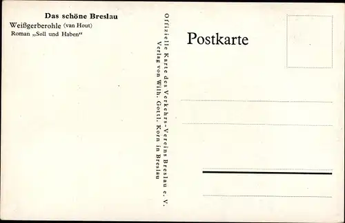Künstler Ak van Hout, Breslau in Schlesien, Weißgerberohle