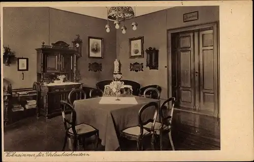 Ak Breslau in Schlesien, Evang luth Diakonissenanstalt Bethanien, Klosterstraße 112, Wohnzimmer